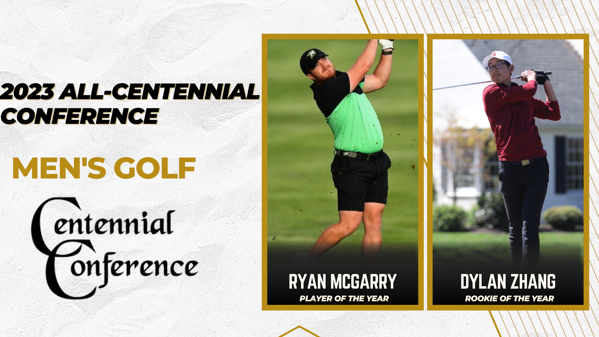 McDaniel's McGarry & Swarthmore's Zhang Collect Top Honors on All-CC Men's Golf Team