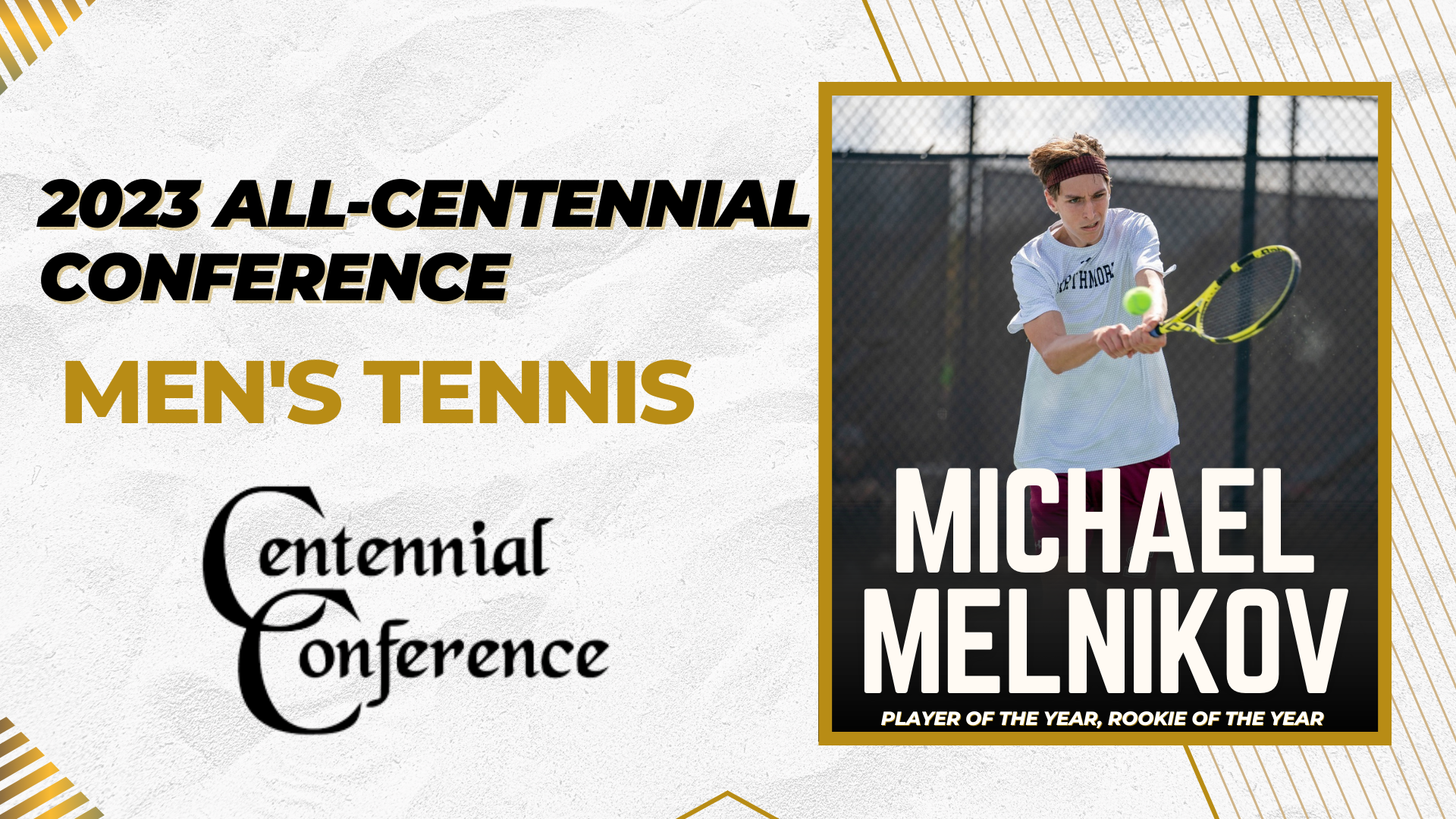 Melnikov Sweeps Major Awards on All-CC Men's Tennis Team