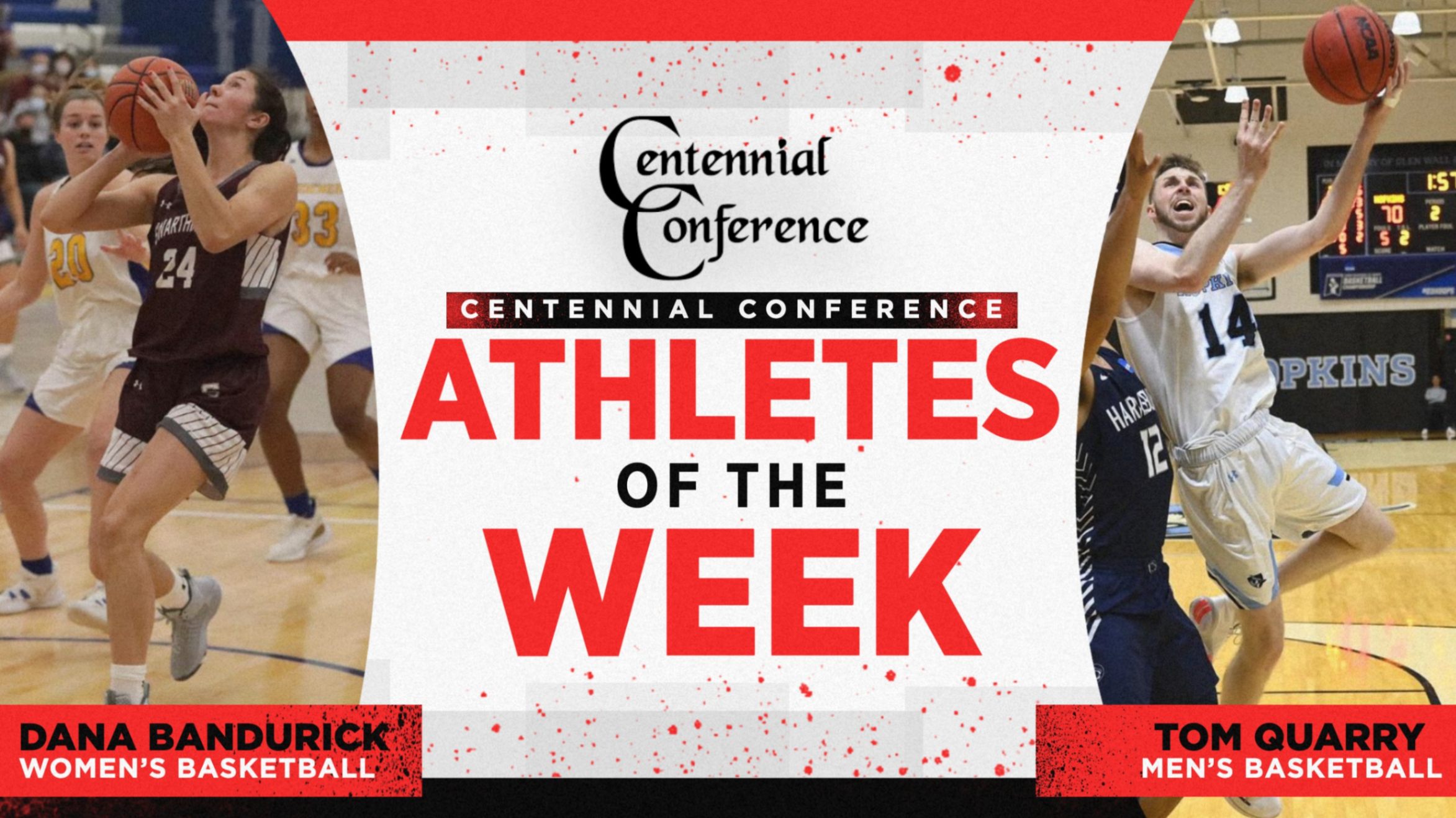 Centennial Conference Athletes of the Week - Jan. 3-9
