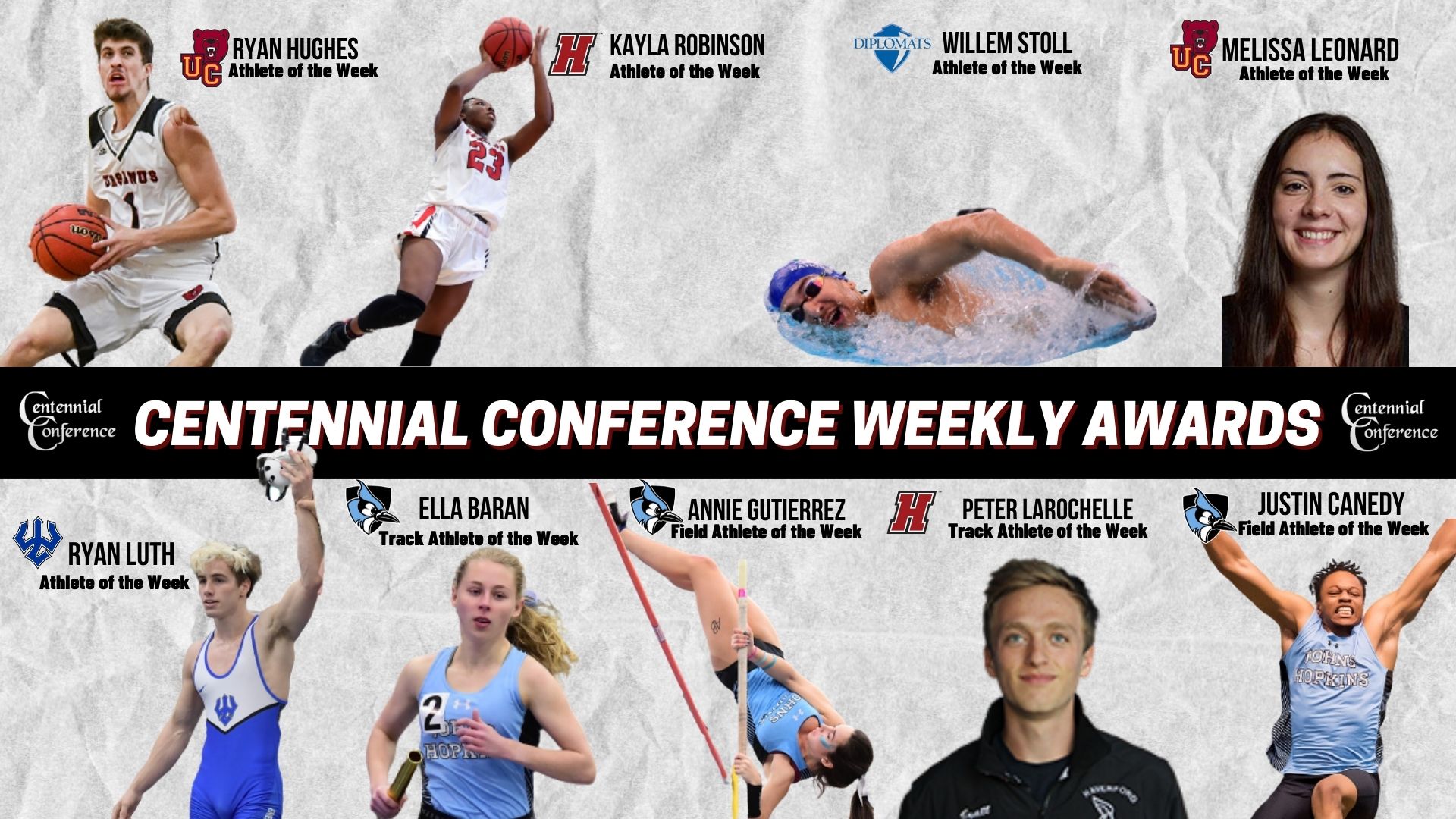 Centennial Conference Athletes of the Week - Nov. 29-Dec. 5