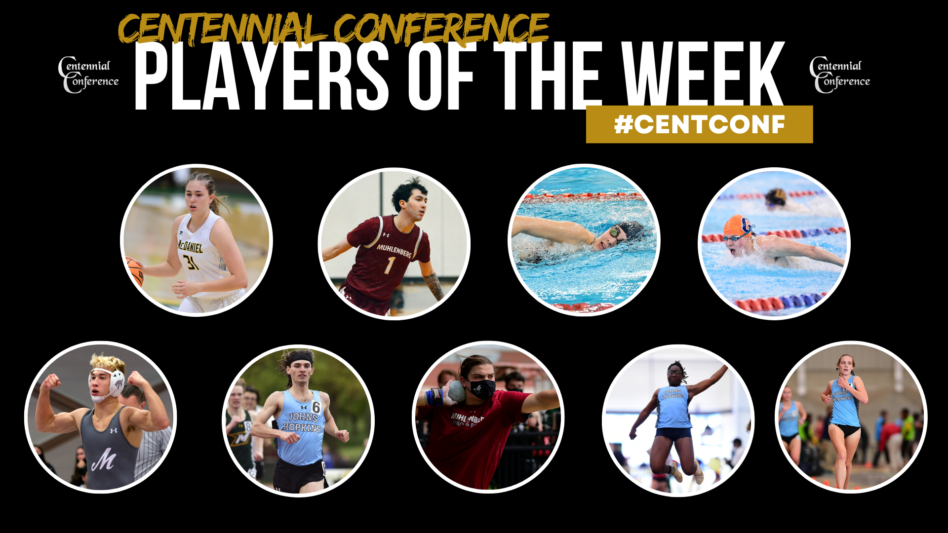 Centennial Conference Athletes of the Week - Nov. 28-Dec. 4