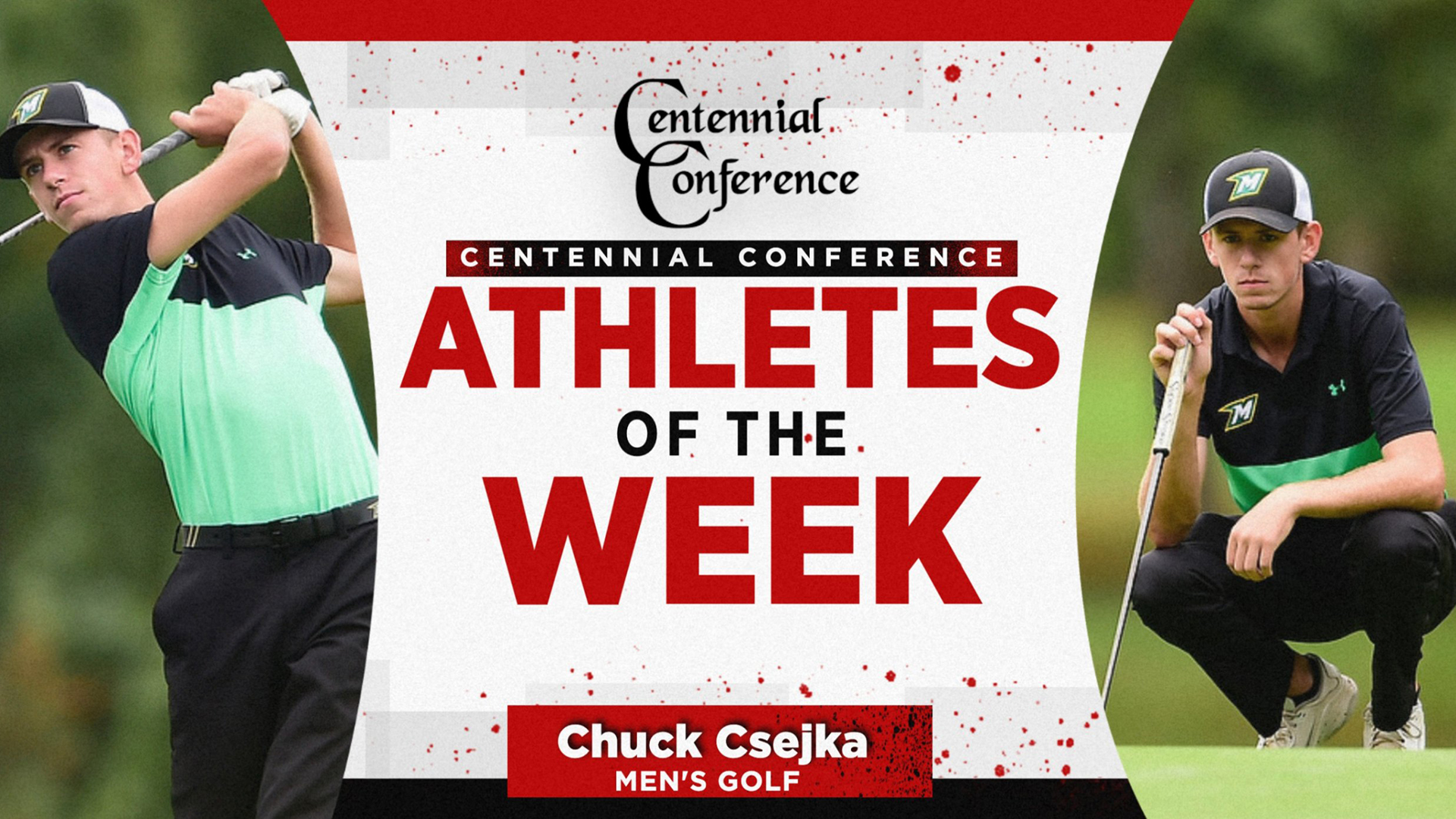 Chuck Csejka, McDaniel, Golfer of the Week