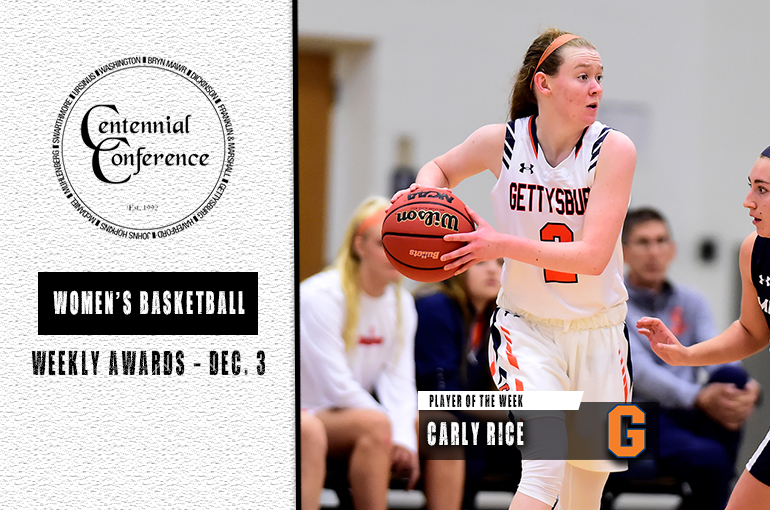 Carly Rice, Player of the Week, 12/3/19