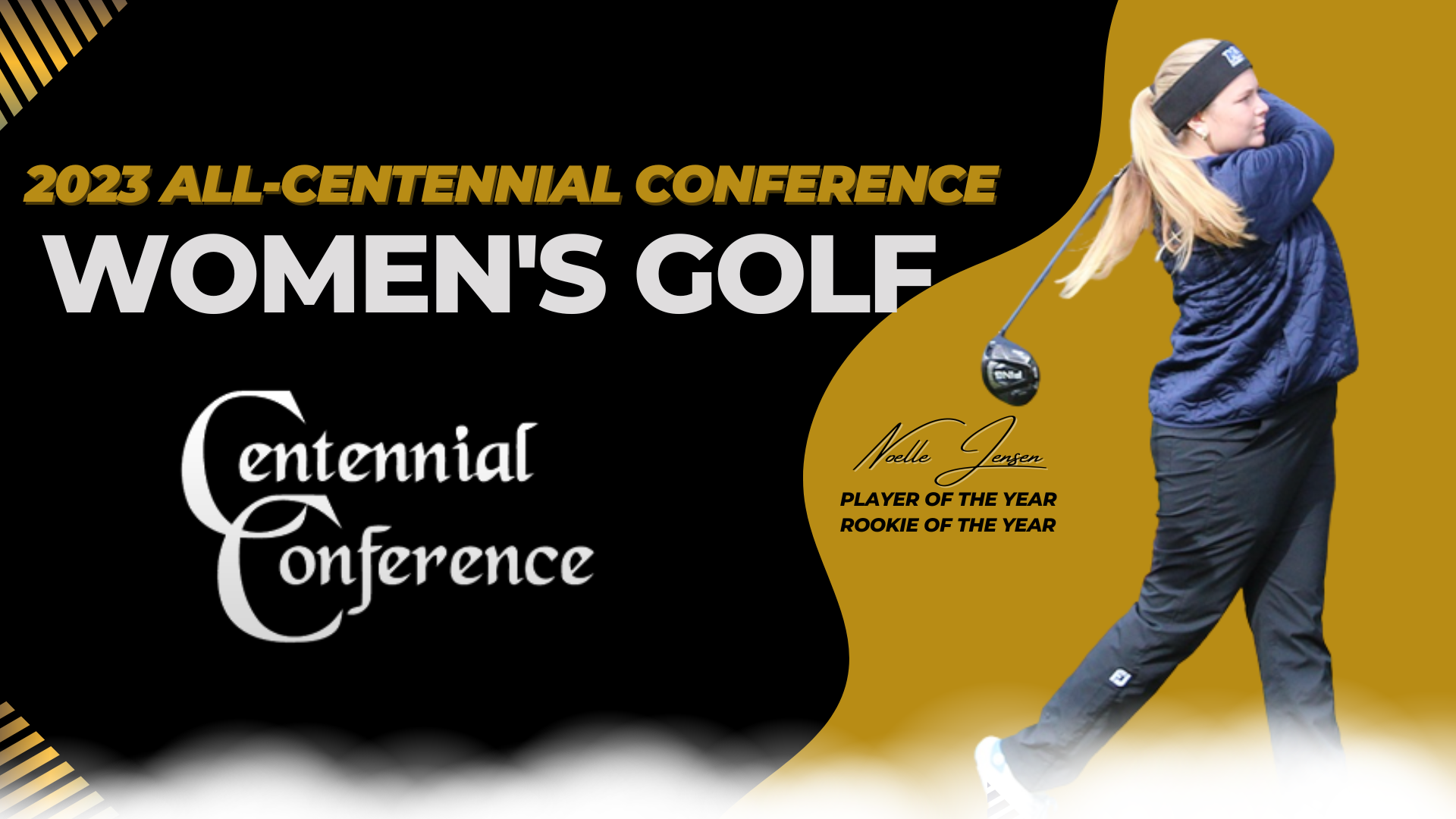 Jensen Sweeps Major Awards on All-Centennial Women's Golf Team