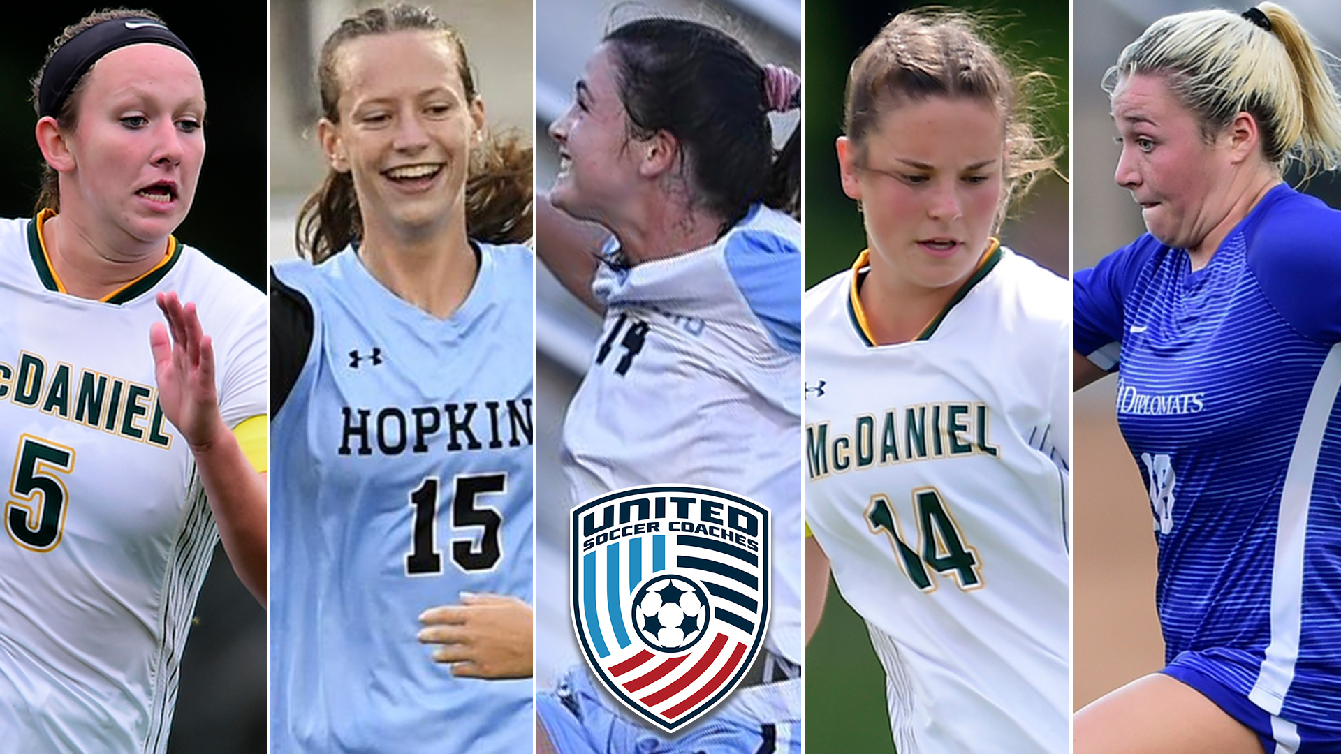 CC Record-Tying Five Players Named United Soccer Coaches All-America