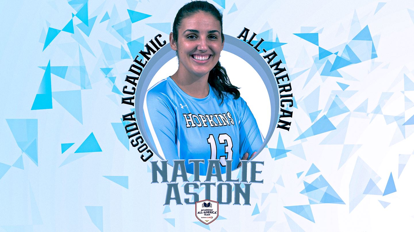 JHU's Aston Earns Academic All-America First Team Honors from CoSIDA