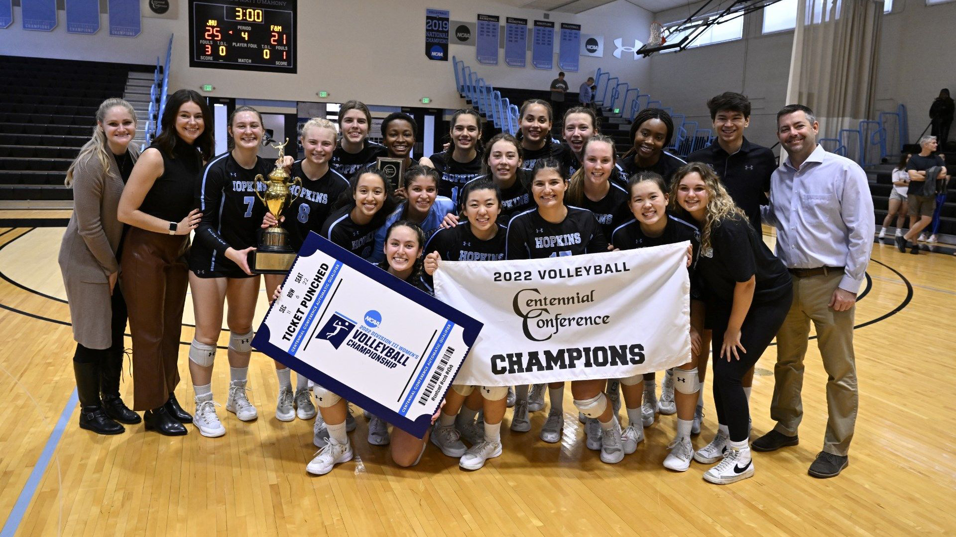 Hopkins Downs F&M for Sixth Consecutive Volleyball Crown